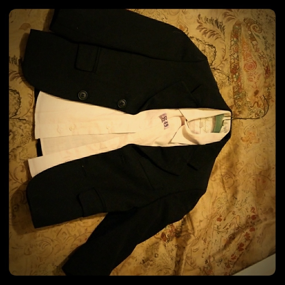 Strasburg sport coat (blk) and shirt (pink)